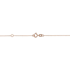 14k Rose Gold Graduated Circles Pendant Adjustable Necklace, 18"
