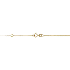 14k Yellow Gold Bar Drop Adjustable Necklace, 18"