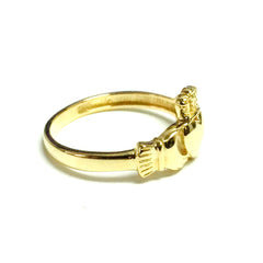 14k Yellow Gold Claddagh Ring