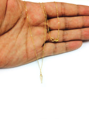 14K Yellow Gold Hypnosis Pendulum Pendant Necklace, 18"