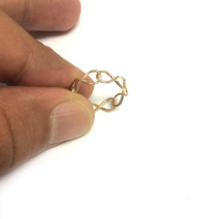14k Yellow Gold Infinity Ring - JewelryAffairs