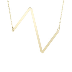 14k Yellow Gold Initial Letter Pendant Necklace, 18"