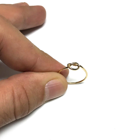 14k Yellow Gold Love Knot Ring