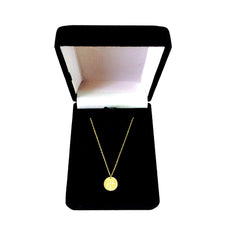 14K Yellow Gold Mini Basketball Pendant Necklace, 16" To 18" Adjustable - JewelryAffairs
