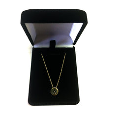 14K Yellow Gold Mini Wishbone Pendant Necklace, 16" To 18" Adjustable