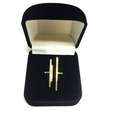 14k Yellow Gold Triple Bar Bypass Ring - JewelryAffairs
