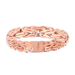 14Kt Rose Gold Byzantine Style Band - 4mm Wide - JewelryAffairs