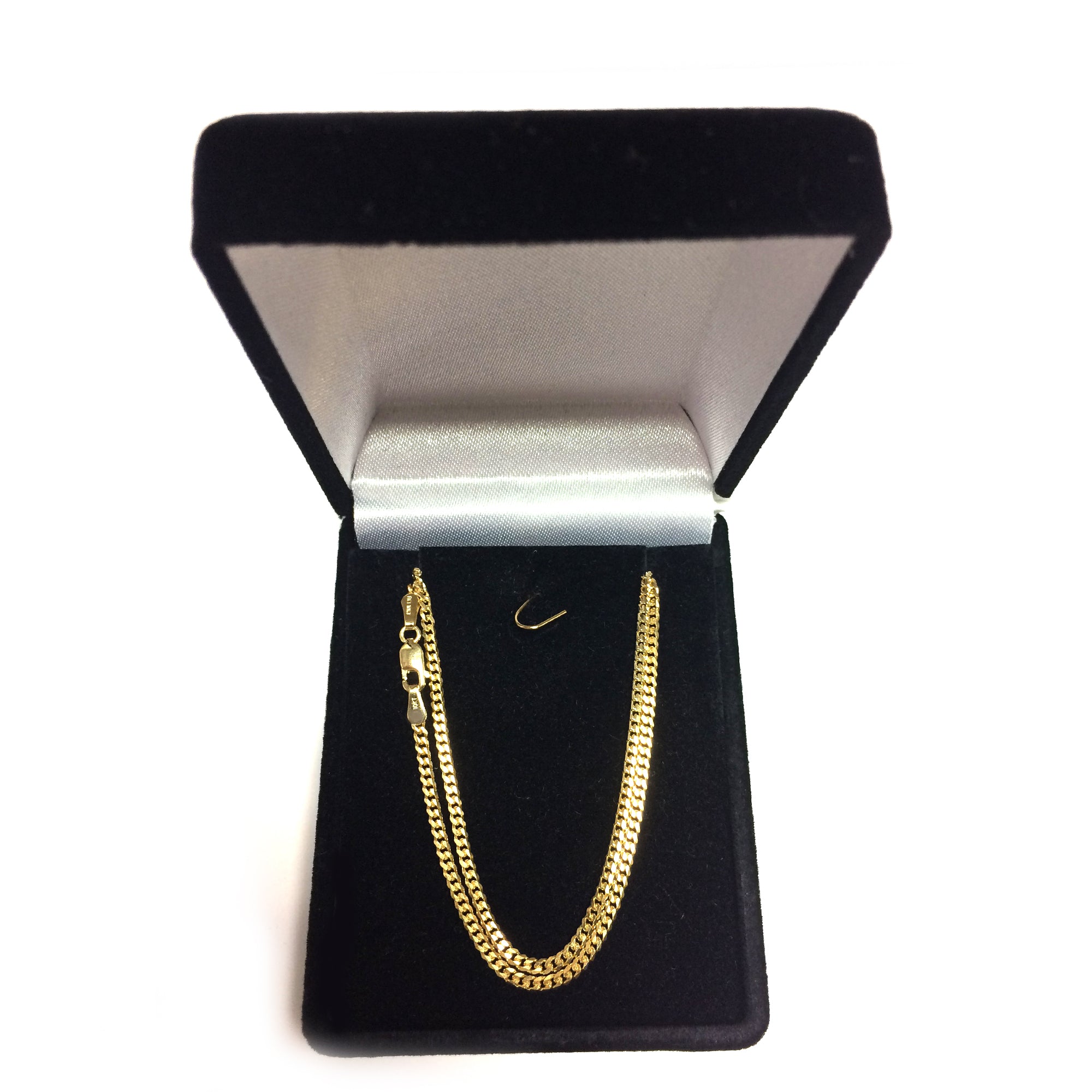 10 k gul guld gourmetkæde halskæde, 2,0 mm fine designer smykker til mænd og kvinder