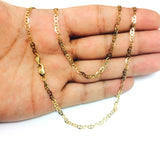 10k Yellow Gold Mariner Link Chain Necklace, 3.2mm