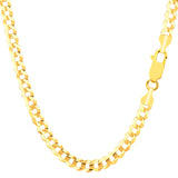 10k Yellow Gold Comfort Curb Chain Necklace, 4.7mm