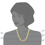 10k Yellow Gold Comfort Curb Chain Necklace, 4.7mm