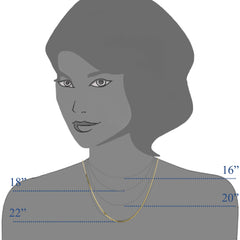 10k Yellow Gold Adjustable Box Link Chain Necklace, 0.85mm, 22"