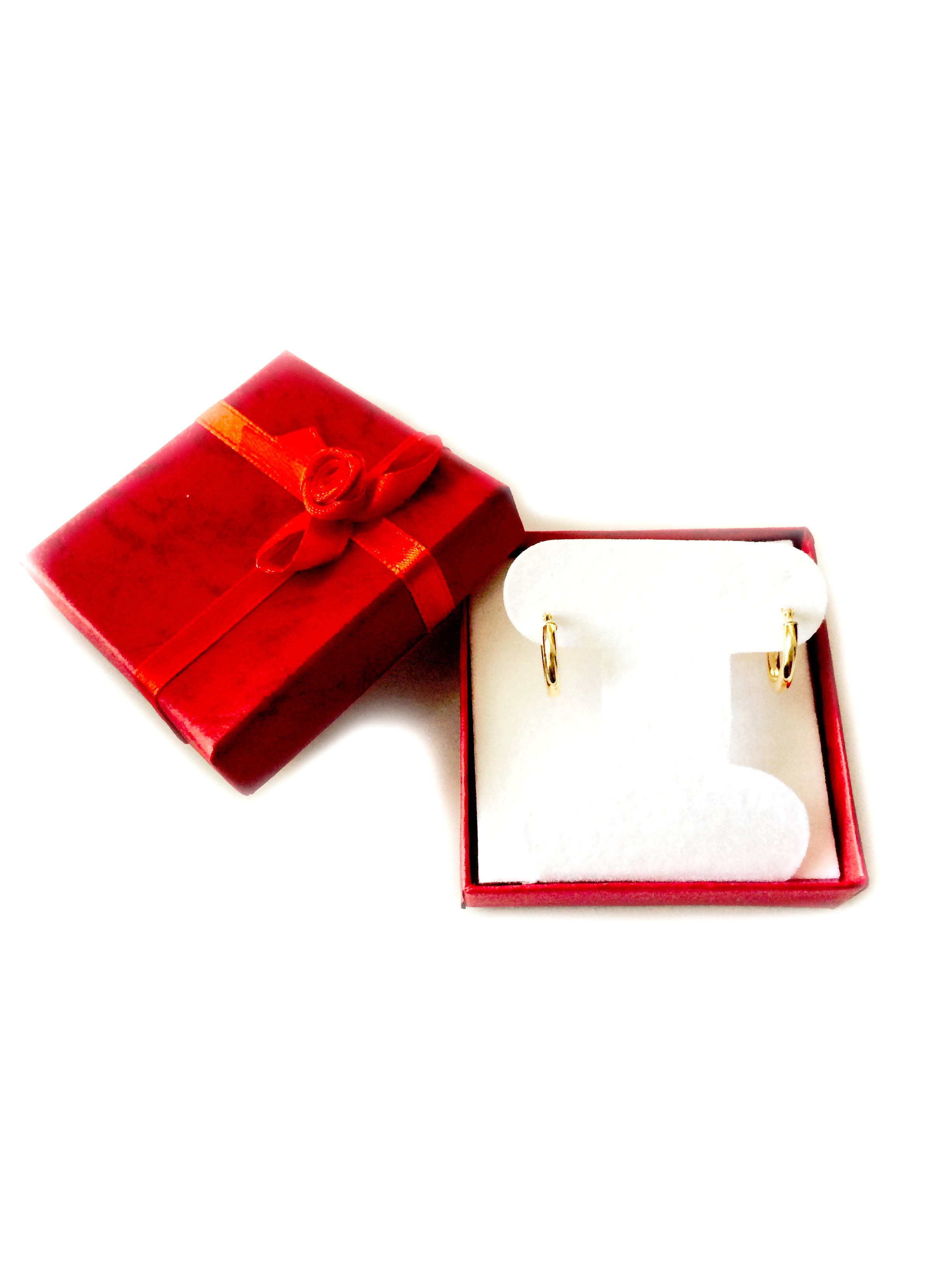 10k Yellow Gold Round Shape Hoop Earrings, Diameter 10mm fine designer jewelry for men and women