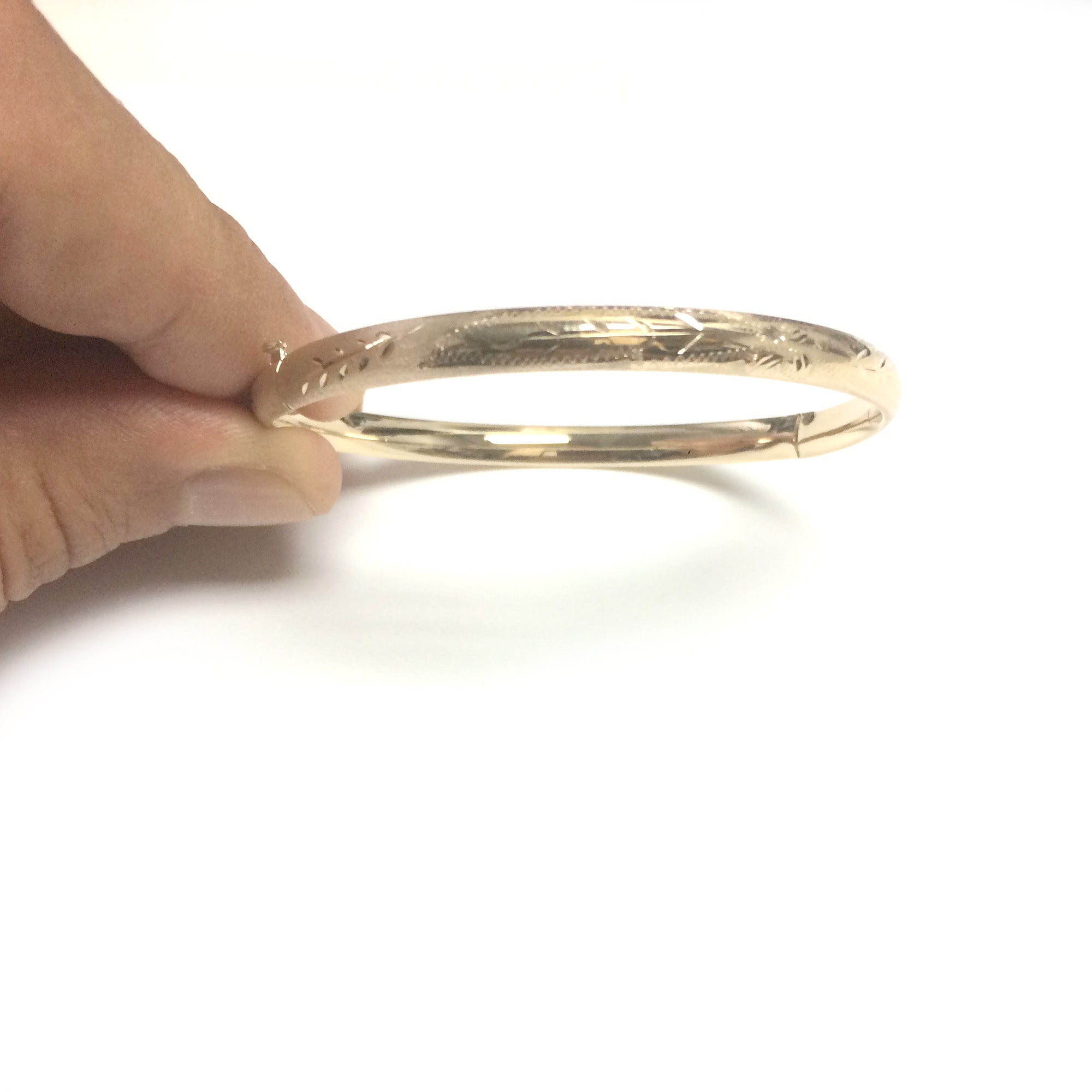 10k gul guld højpoleret kuppel florentinsk armbånd, 7" fine designersmykker til mænd og kvinder