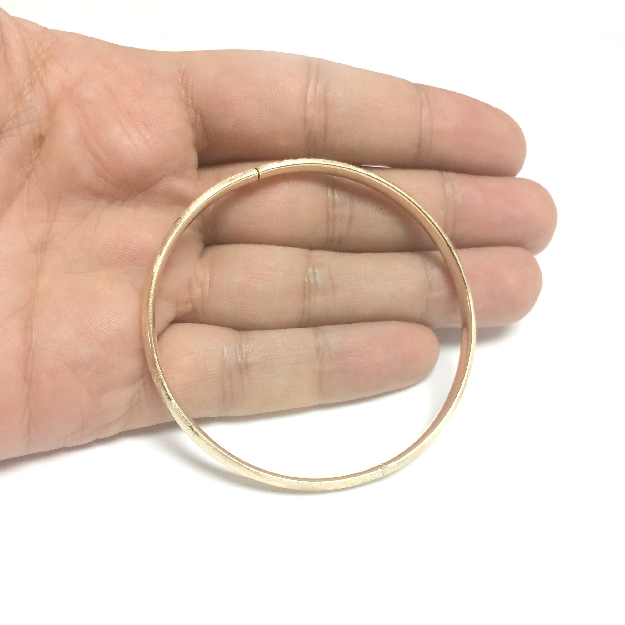 10 k gult guld högpolerad kupol florentinsk armring, 7" fina designersmycken för män och kvinnor