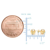 14K Yellow Gold Ball Stud Earrings