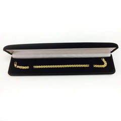 14K Yellow Gold Filled Round Franco Chain Bracelet, 6.0mm, 8.5"