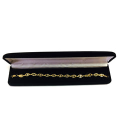 14K gult guldfyllt Mariner Chain Armband, 6,6 mm, 8,5" fina designersmycken för män och kvinnor