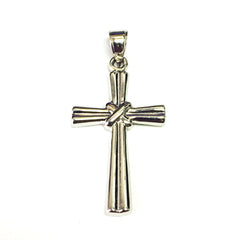 14k White Gold Polished Cross Pendant fine designer jewelry for men and women