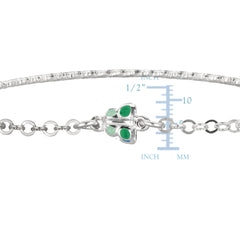 Baby Bangle Bracelet With Butterfly Enameled Charms In Sterling Silver - 5.5 Inch - JewelryAffairs
 - 2