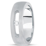 0.10ctw Diamond 14K Gold  Wedding Band (7mm) - (F - G Color, SI2 Clarity) - JewelryAffairs
