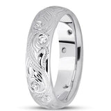 0.20ctw Diamond 14K Gold  Wedding Band (6mm) - (F - G Color, SI2 Clarity) - JewelryAffairs
