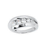 14K Gold Bezel Set Diamond Journey Ring (0.31 ctw)