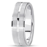 14K Gold Mens Fancy Wedding Band (7mm) - JewelryAffairs
