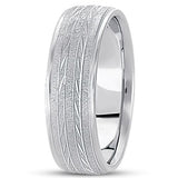 14K Gold Mens Fancy Diamond Cut Wedding Band (7mm) - JewelryAffairs
