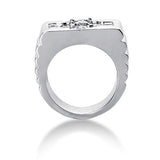 Diamond Mens Ring in 14k white gold (1.83cttw, G-H Color, SI1 Clarity) - JewelryAffairs
 - 2