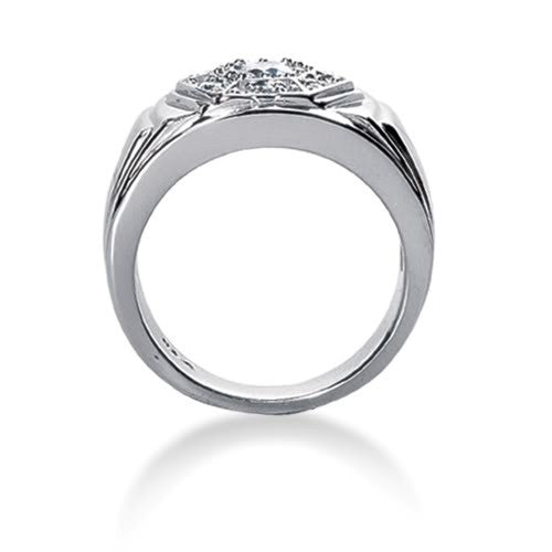 Round Brilliant Diamond Herrring i 14 k vitguld (0,48cttw, FG Color, SI2 Clarity) fina designersmycken för män och kvinnor