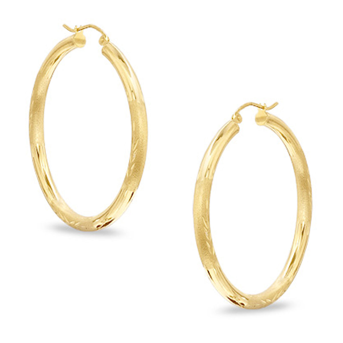 Boucles d'oreilles créoles rondes en or jaune 10 carats, diamètre 15 mm, bijoux de créateur fins pour hommes et femmes