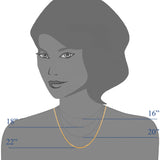 14k Yellow Gold Adjustable Box Chain Necklace, 1.15mm, 22"