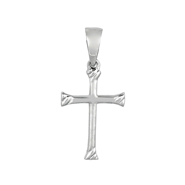 Sterling Silver Cross Pendant, 13 x 20 mm