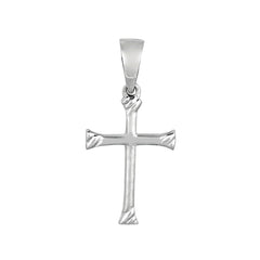 Sterling Silver Cross Pendant, 13 x 20 mm fine designersmykker for menn og kvinner