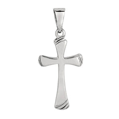 Sterling Silver Cross Pendant, 14 x 24 mm fine designer jewelry for men and women