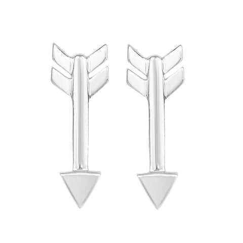 Sterling Silver Arrow Style Stud Earrings