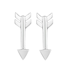 Sterling Silver Arrow Style Stud Earrings