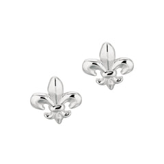 Sterling sølv Fleur De Lis Stud øredobber fine designer smykker for menn og kvinner