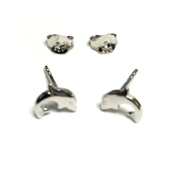 Sterling sølv Dolphin Stud øredobber fine designer smykker for menn og kvinner