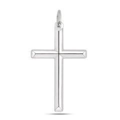 Korshänge i sterling silver, 15 x 30 mm fina designersmycken för män och kvinnor