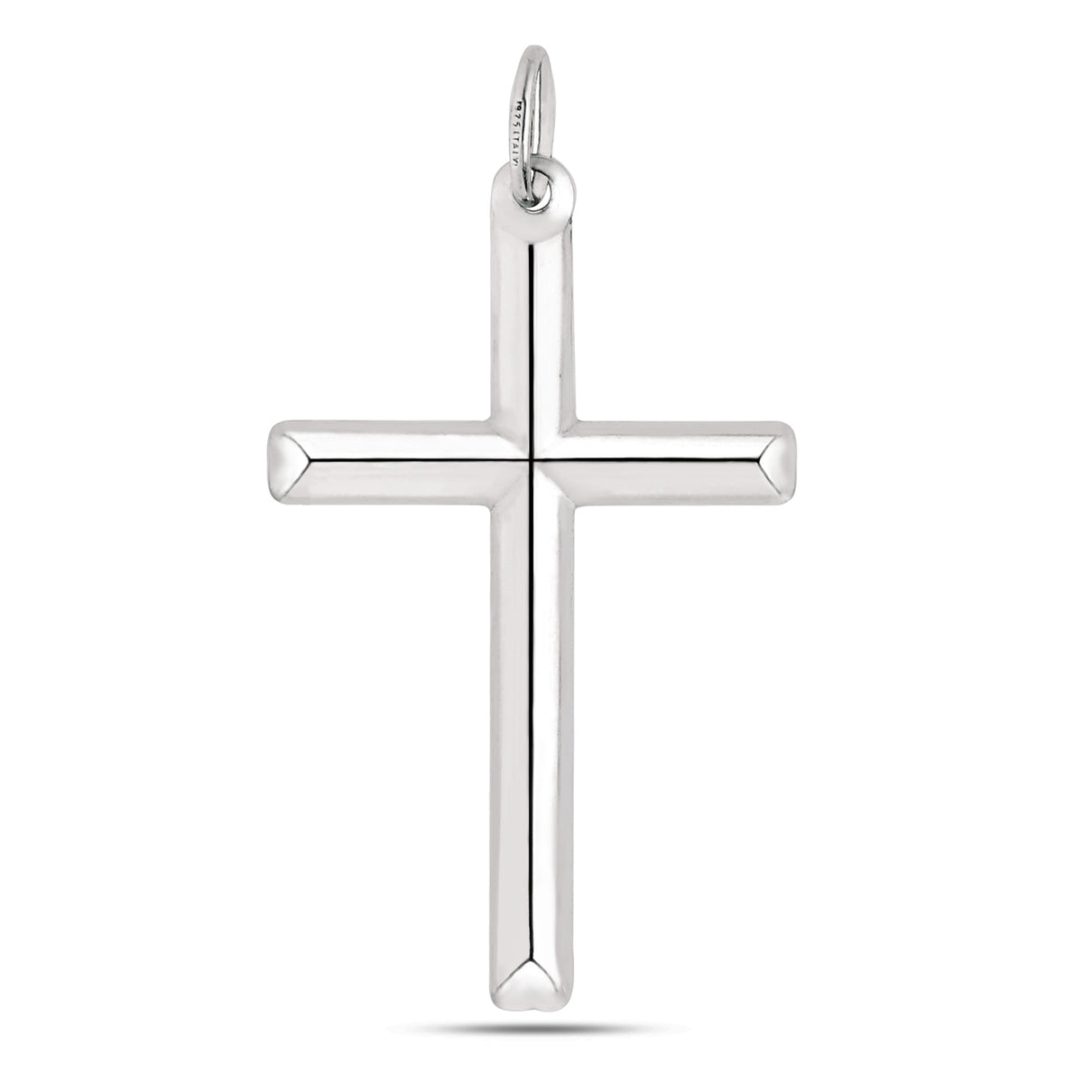 Sterling Silver Cross Pendant, 20 x 40 mm – JewelryAffairs