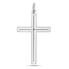 Ciondolo croce in argento sterling, gioielleria raffinata di 20 x 40 mm per uomini e donne