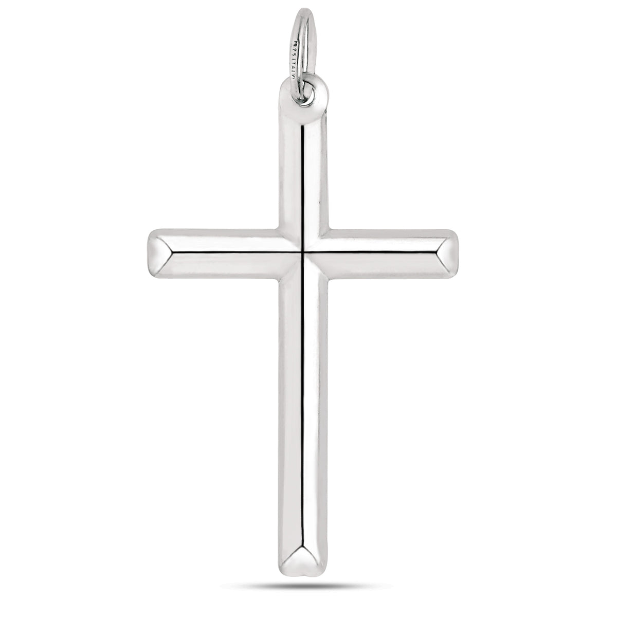 Sterling Silver Cross Pendant, 25 x 45 mm