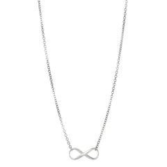 Infinity Sign Link Necklace In Sterling Silver, 18" fine designer jewelry for men and women