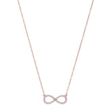Sideways Cross Necklace In Rhodium Plated Sterling Silver - 18 Inches - JewelryAffairs
 - 2