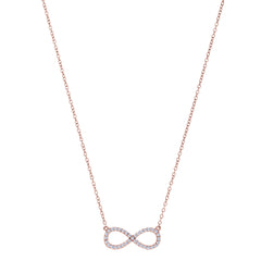 Sideways Cross Necklace In Rhodium Plated Sterling Silver - 18 Inches - JewelryAffairs
 - 2