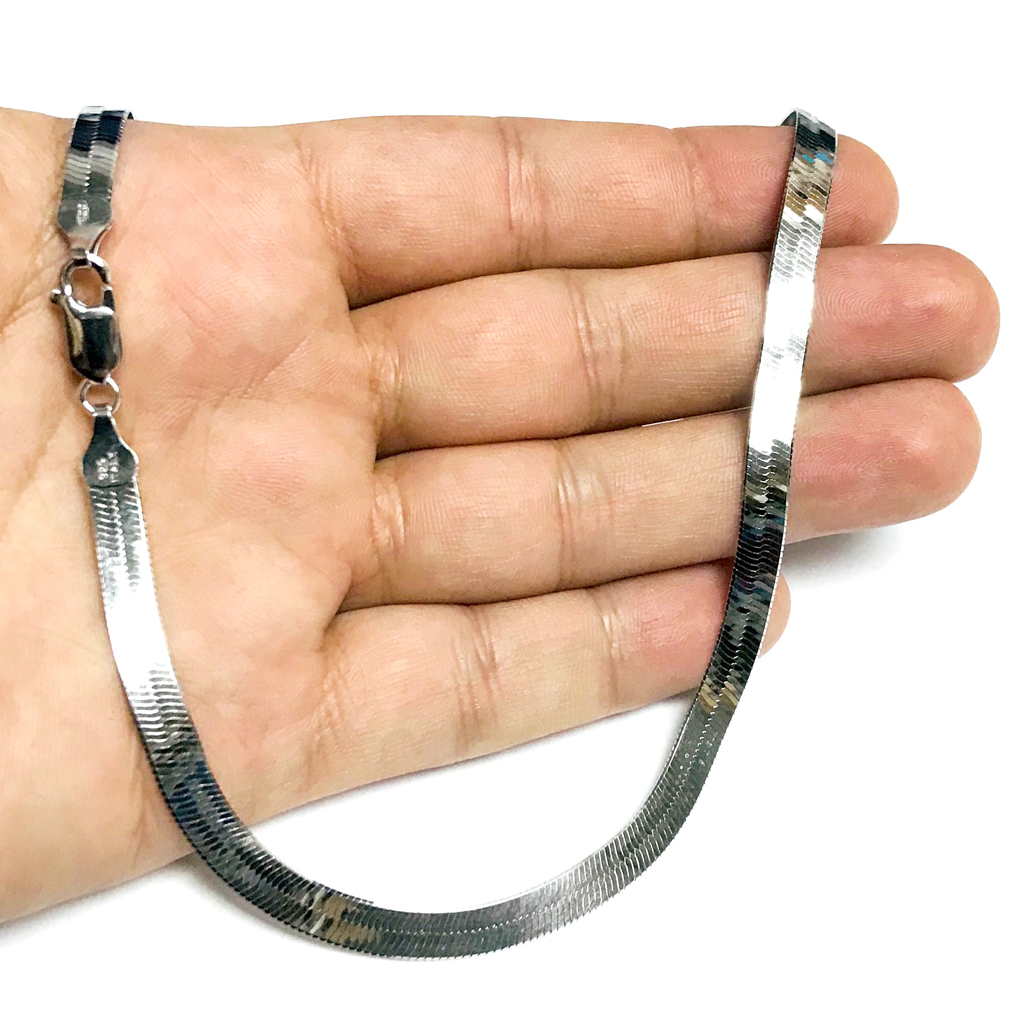 Collier chaîne à chevrons impérial en argent sterling, bijoux de créateur fins de 4,2 mm pour hommes et femmes