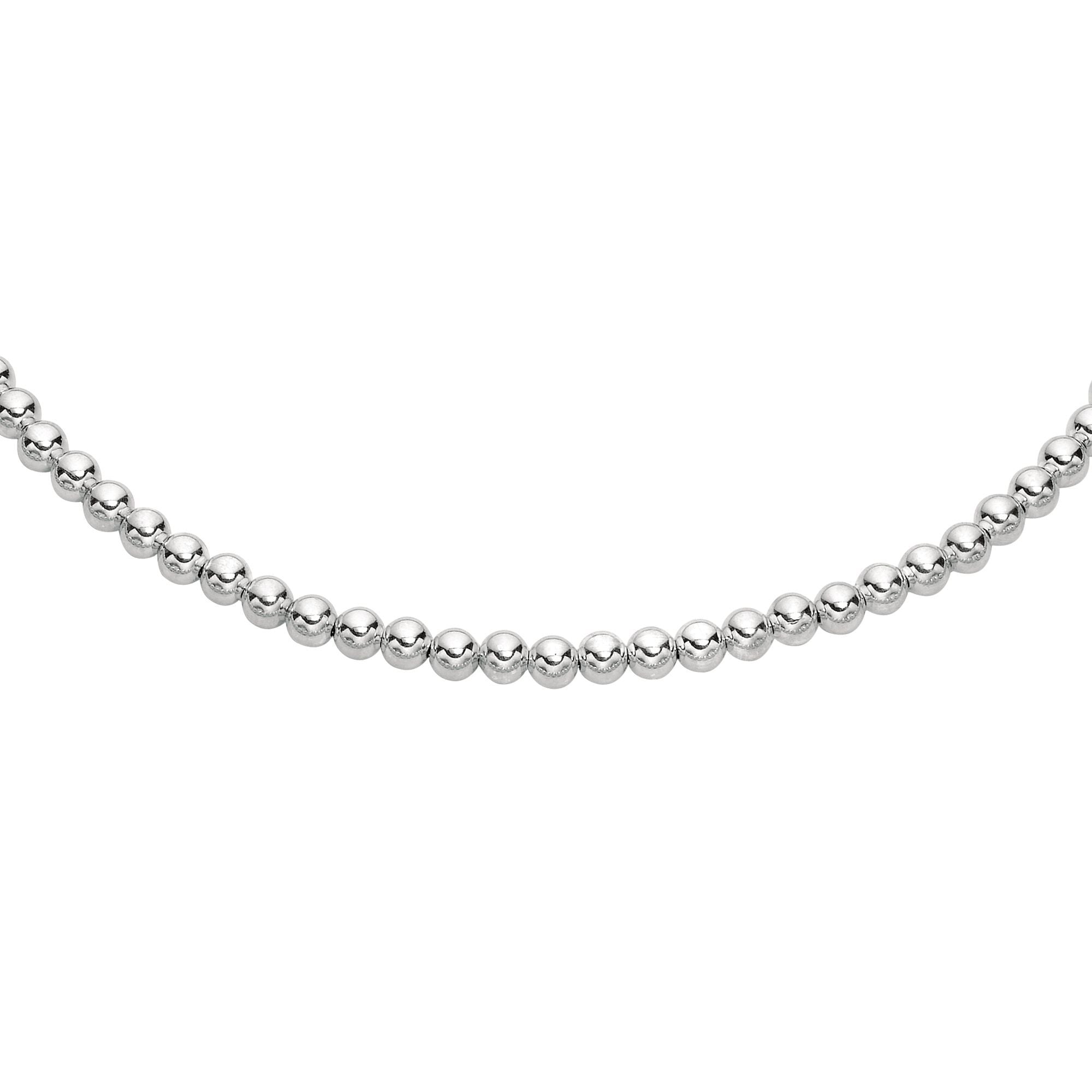 Bracelet pour femme en perles d'argent sterling, bijoux de créateur fins de 7,5 pouces pour hommes et femmes