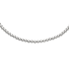 Sterling Silver Bead Women's Bracelet, 7.5" fine designer jewelry for men and women